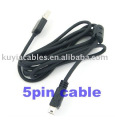 High Speed USB 2.0 5 Pin Mini B to A Data Cable for MP3 MP4 Camera Adapter